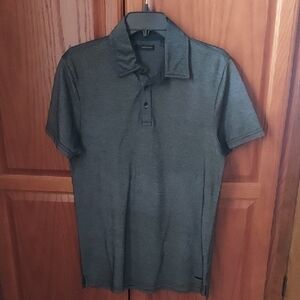 DKNY Charcoal Polo Shirt Med